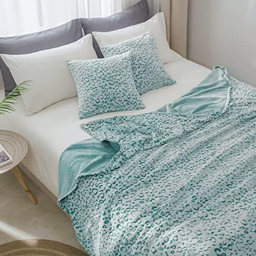 FY FIBER HOUSE Microfiber Blanket Cheetah Print Blanket Soft Fleece