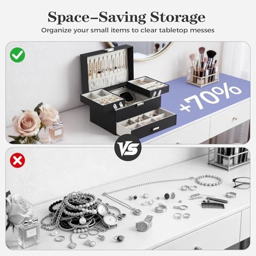 Dajasan Jewelry Organizer Box, Large Jewelry Boxes for Women Girls