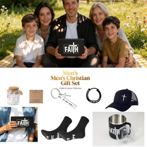 Christian Gifts for Men,Faith Based Spiritual Stuff Religious Basket