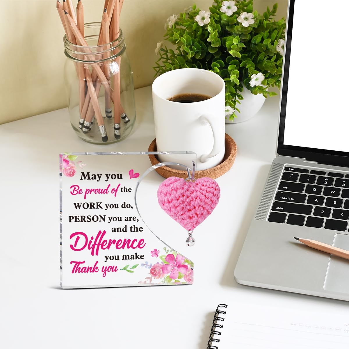 Thank You Gifts For Women Coworkers,May You Be Proud Of The Work You Do Appreciatioan Acrylic Plaque Gifts For Employees Boss Colleague