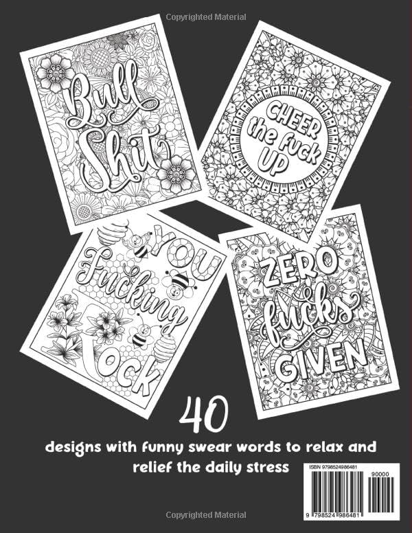 Adult Swear Words Coloring Book: Live, Laugh, Fuck Off: Swear Words