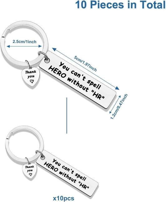 Thank You Gifts for Coworkers Human Resources Keychain for Women Men Boss Leader Keychain