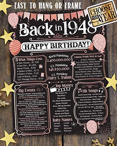78th Birthday Party Decorations for 78th Birthday (Seventy-Eight)