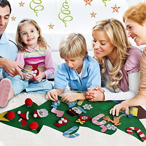 Aytai DIY Felt Christmas Tree for Toddlers, Hanging Christmas