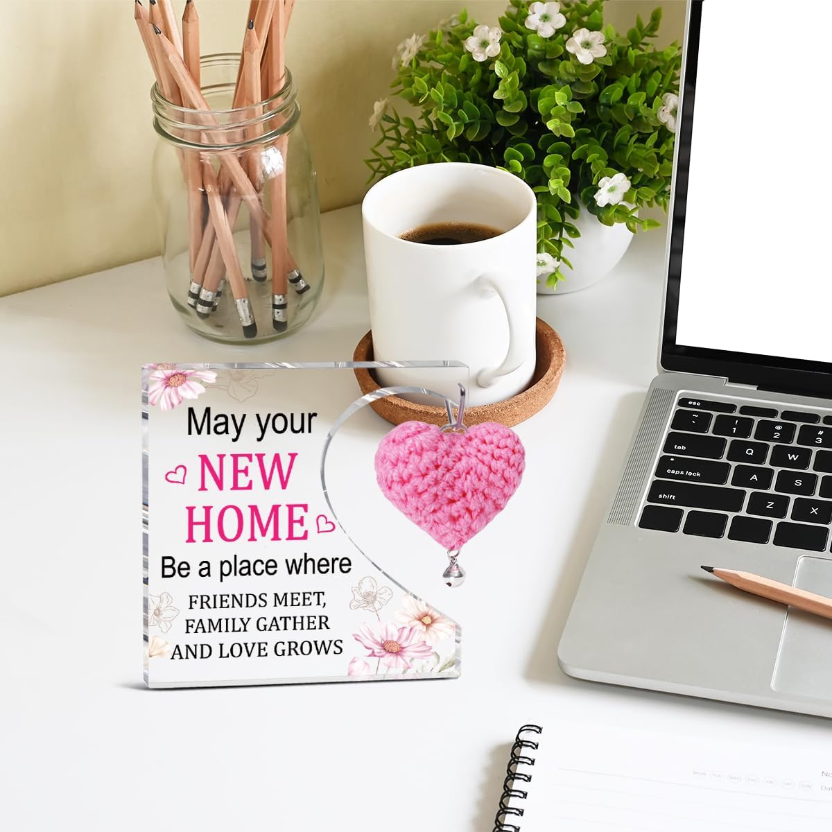 Housewarming Gifts For Women,Home Warming Gifts For New House,May Your New Home Acrylic Sign Plaque For Living Room Shelf Desk Decor