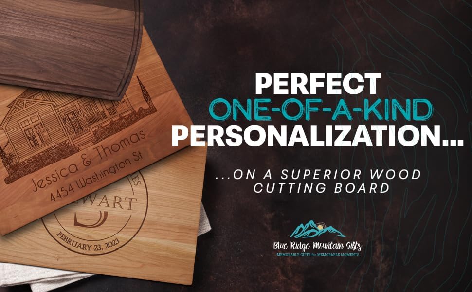 Personalized Engraved Cutting Board Gift Set with Box, Stand and Oil