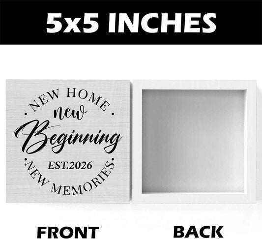 2026 Home Sweet Home Sign Funny Sold Sign for New Homeowners | Housewarming Gift New Home Gifts Ideas Closing Gifts for Home Buyers Women Men Hostess 5 x 5 inch