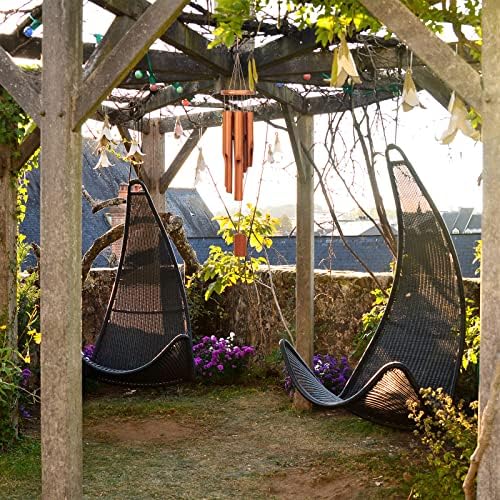 Vinsot Bamboo Wind Chimes for Outside 30" Wooden Rustic Chimes, 2 Pcs