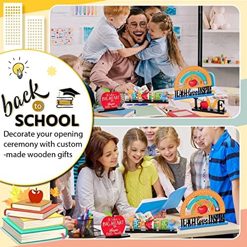 Yulejo 4 Pcs Teacher Appreciation Table Centerpieces Back to School
