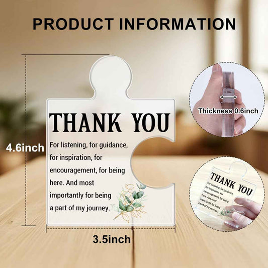 Thank You Gifts for Women Men, Appreciation Gifts for Employee Colleagues Coworker Manager Leader Retirement Farewell Going Away, Thank You Acrylic Plaque Office Desk Decor
