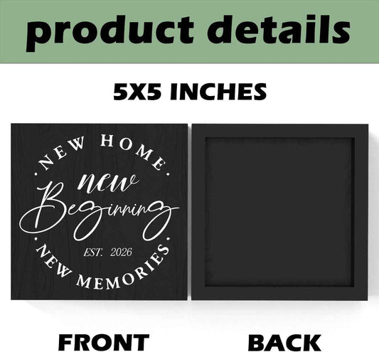 Great Housewarming Gifts New Home Gift Ideas Great Housewarming Decor Rustic Accessories Decor Wooden Box 5.1 x 5.1 Inches