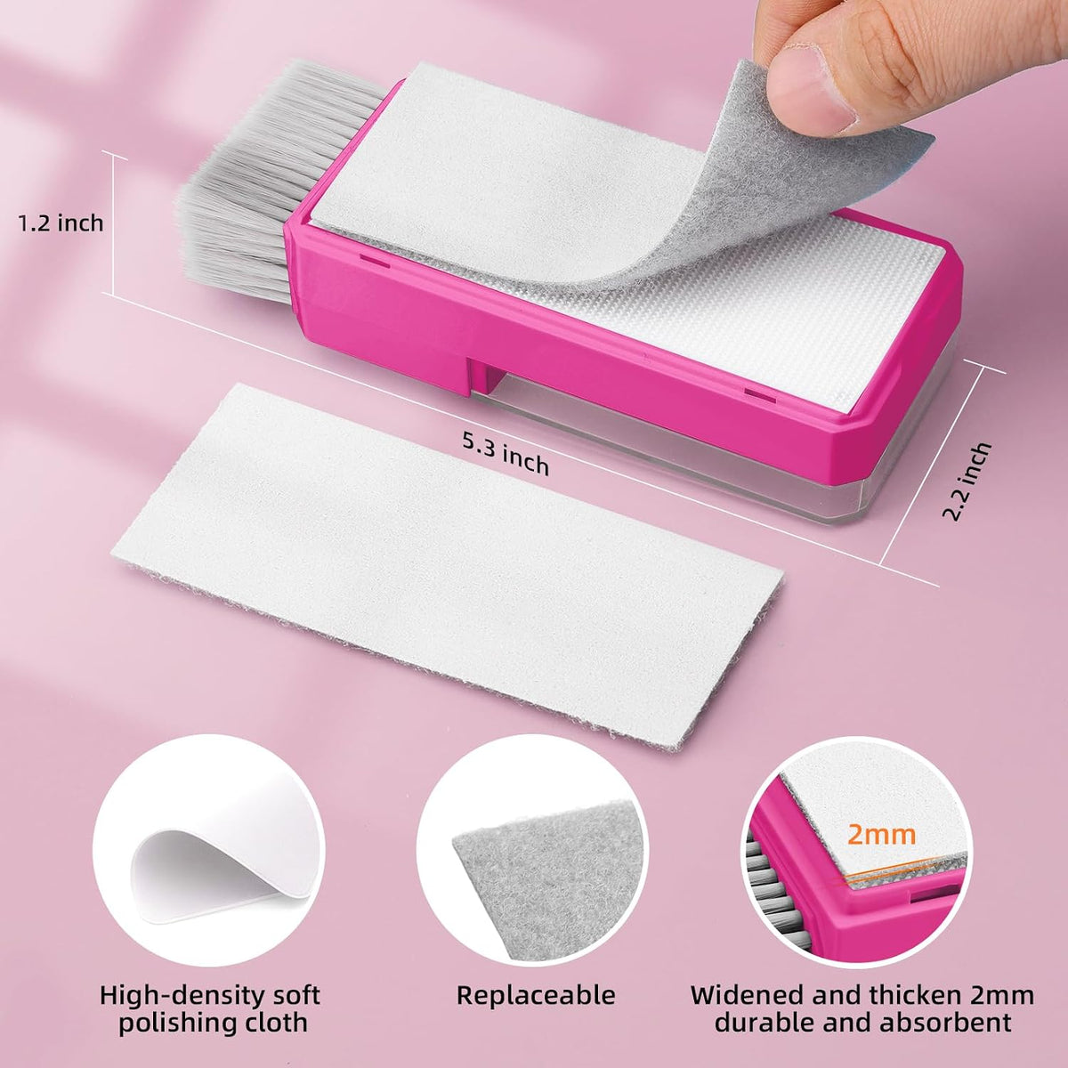 Keyboard Cleaner & Laptop Cleaning Kit, All-in-1 for Computer PC, HotPink