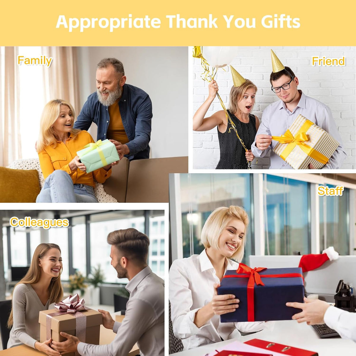 12 Set Employee Appreciation Gifts Thank You Gifts Bulk for Coworker Staff Teacher Nurses, Thank You Glass Cups 16 oz Can Shaped Beer Glass Makeup Bag Ballpoint Pen for Women Men (Mixed Style)