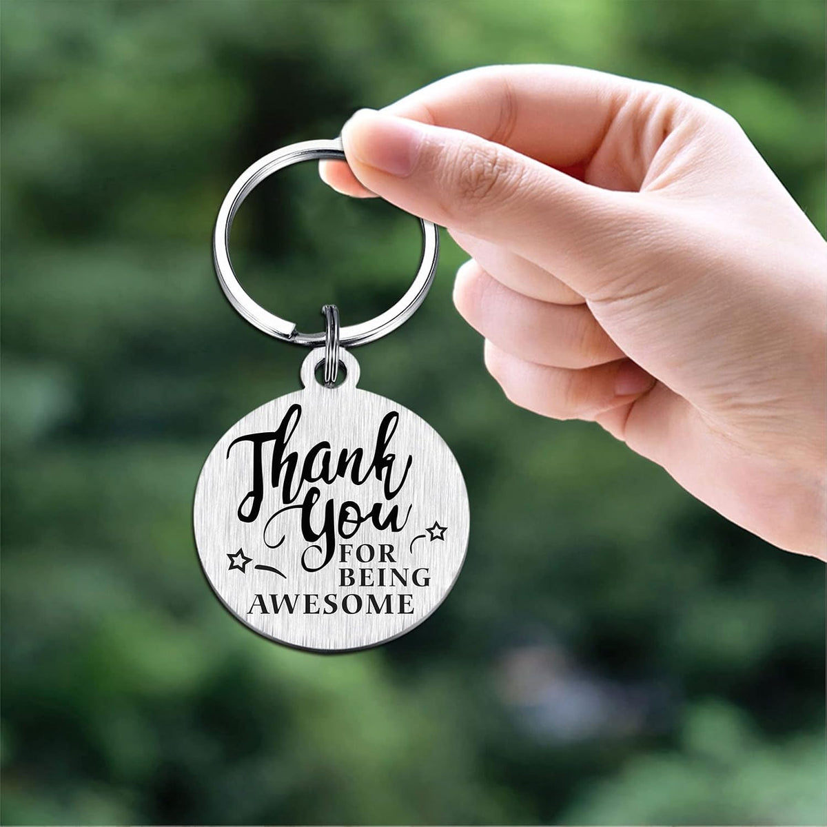 SOUSYOKYO Employee Coworker Staff Appreciation Gifts Keychain for Women Men Unique Thank You Work Anniversary Present