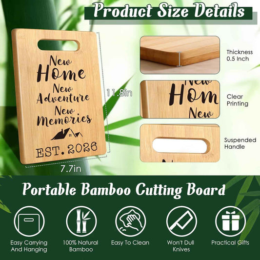 MY-ALVVAYS House Warming Gifts New Home, Perfect House Warming Gifts, New Home Gift Idea for Women Men Homeowner, New Apartment Essentials, New Home New Adventure New Memories 2026 Cutting Board