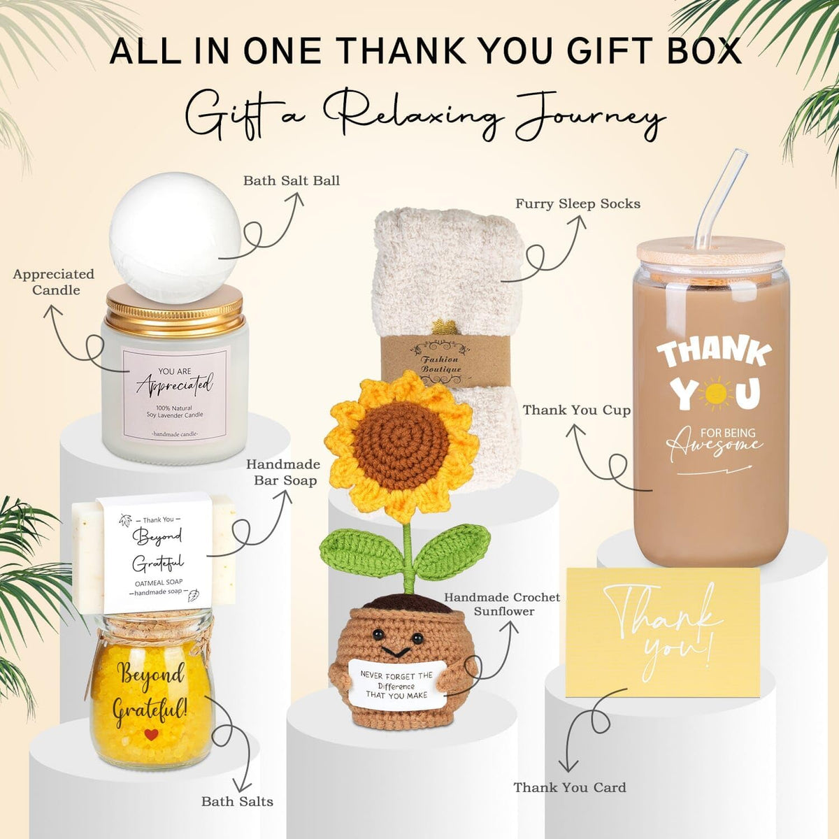 11Pcs Thank You Gifts For Women, Administrative Professional Day Gifts For Assistant, Principal, Teacher Employee Appreciations Gift, Thank You Gift For Coworkers, Friend, Boss, Nurse, Social Worker