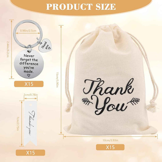NICEMOVIC 45 Pcs Employee Thank You Gifts Bulk, Appreciation Gifts Bulk with Drawstring Bag & Card for Coworkers Teacher