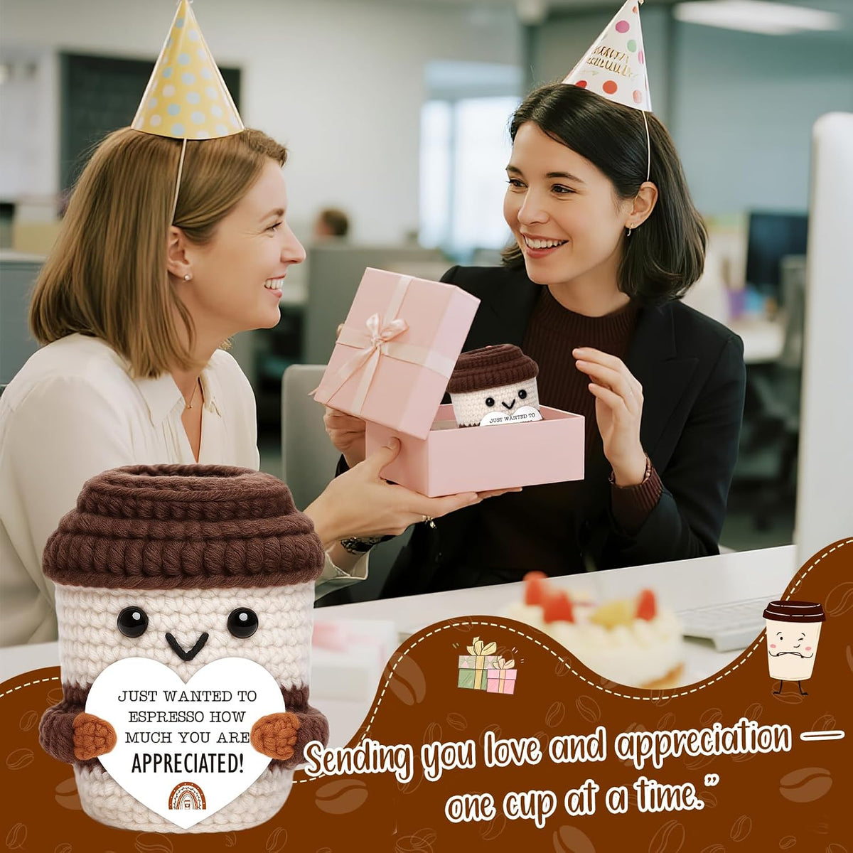 Appreciation Crochet Coffee Cup