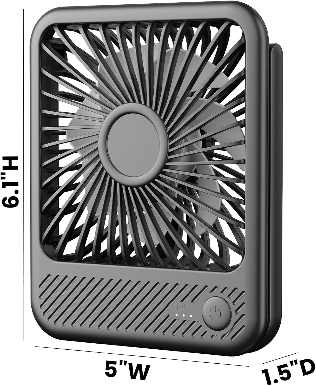 Koonie USB Desk Fan, Strong Wind Ultra Quiet Small Mini Fan