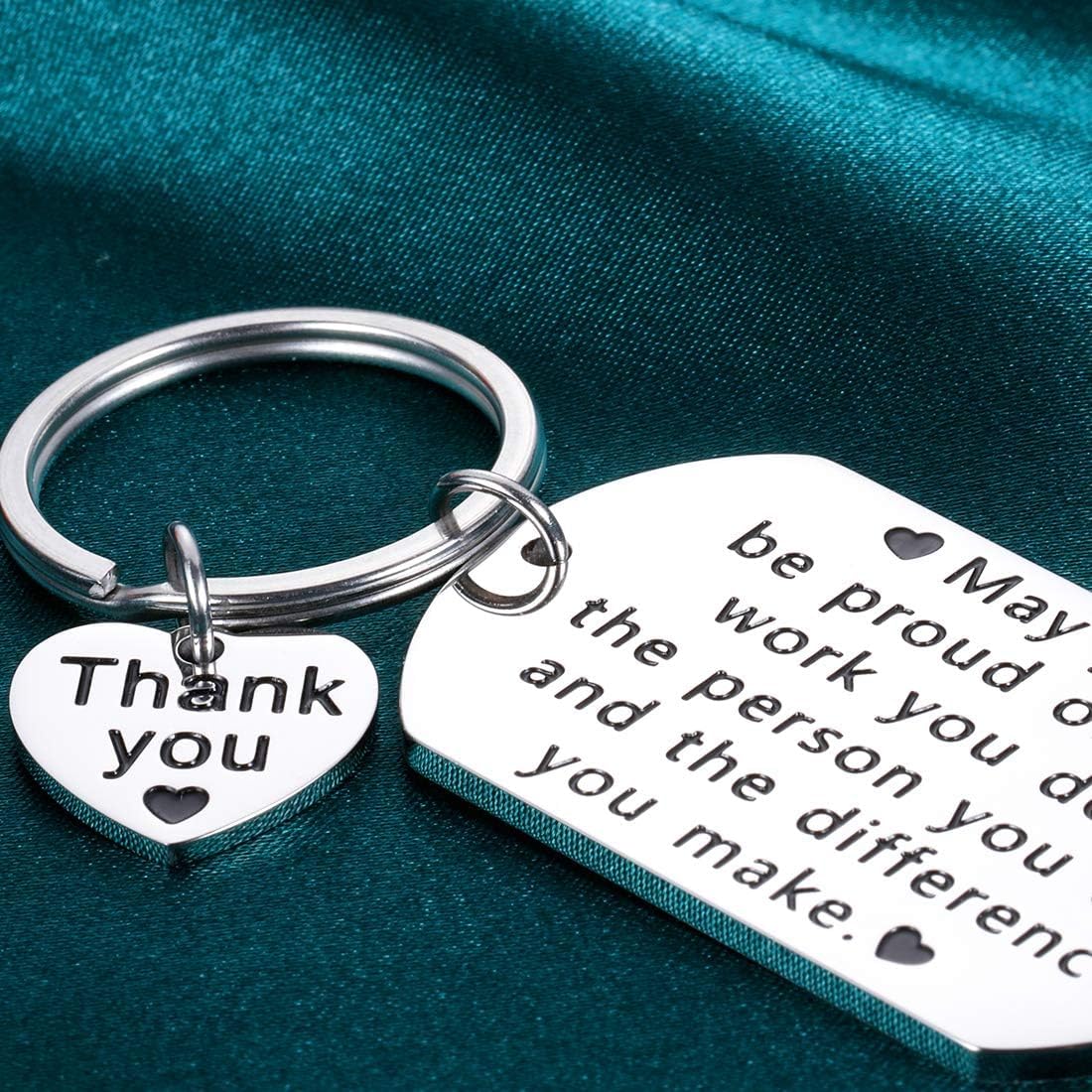 Employee Appreciation Gift for Coworker Leaving Gift for Women Men Keychain Going Away Farewell Good Bye Retirement Thank You Appreciation Birthday Christmas Women Men Female Male Inspirational