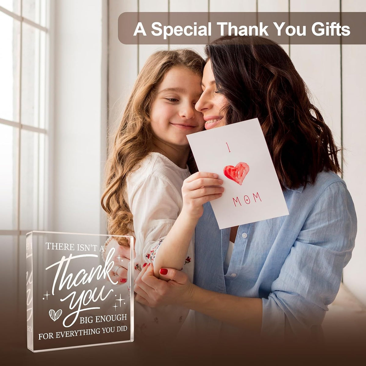 Thank You Gifts for Women Men, Thank You Appreciation Plaque | Appreciation Gifts for Leader Colleague Principal Coworker Daycare Nurse Boss