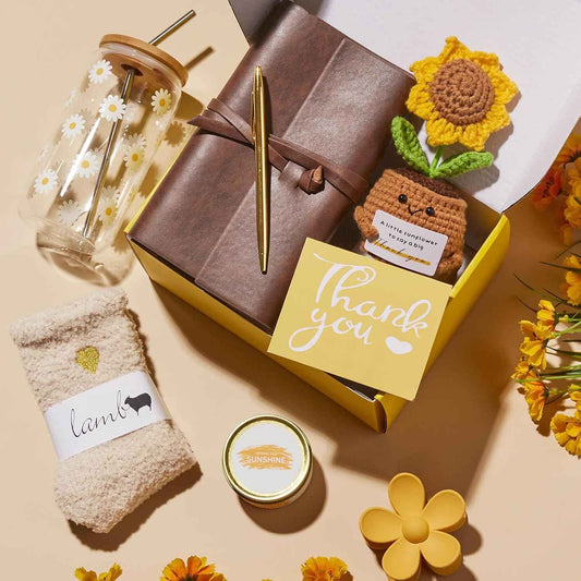 OHATOS Thank You Gifts for Women-8 Pcs Teacher Appreciation Gifts, Employee Appreciation Gift Basket for Mom Friends Boss Coworkers Employees Teacher Nurse Secretary Mentor Leader with Thank You Cards