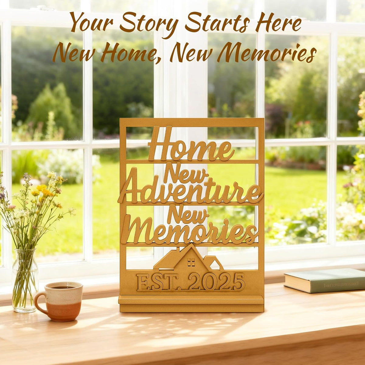 Housewarming Gifts New Home: Farmhouse Wooden Sign - Entry Table Decor for New Homeowners