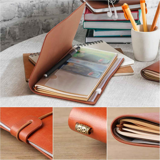 Thank You Gifts for Women Leather Journal, Teacher Appreciation Gifts | 140 Page Refillable Notebooks Employee Appreciation Gifts for Coworkers Doctor Nurse Pastor Boss Coach