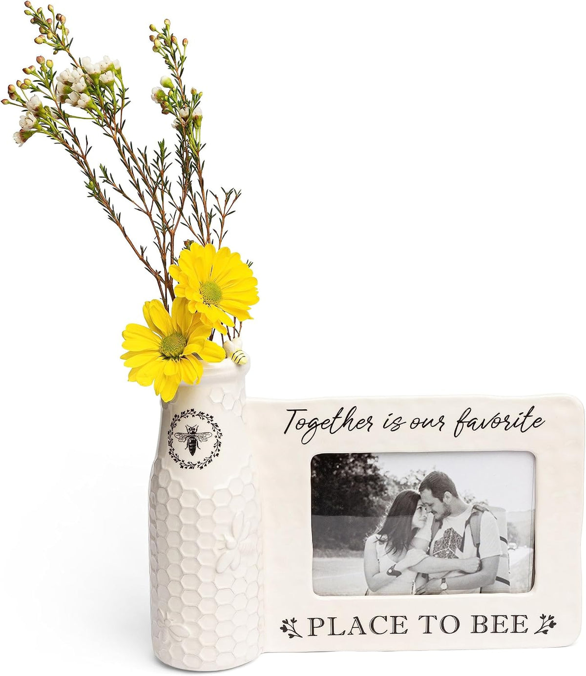 Ceramic Bee Vase & Photo Frame