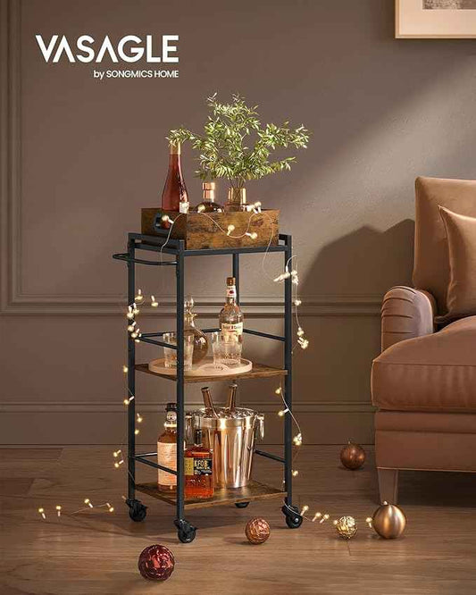 Three-Tier Kitchen Serving Cart