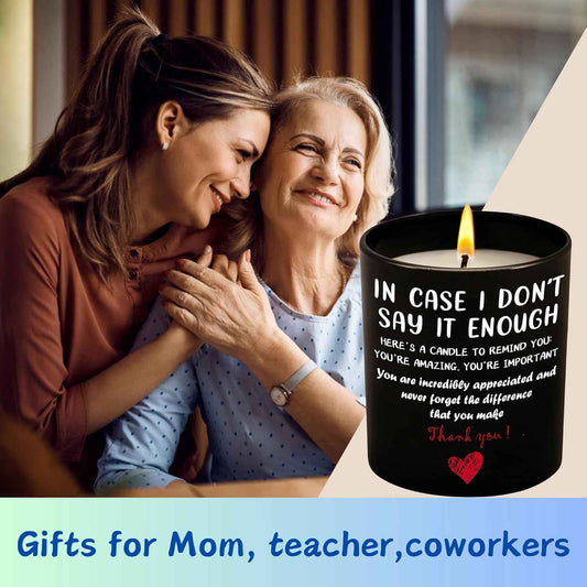 Thank You Gifts for Women-10 Oz Vanilla Lavender Candle-Inspirational Galentines Valentines Day Gift for Coworkers Boss Teachers Nurses Friends