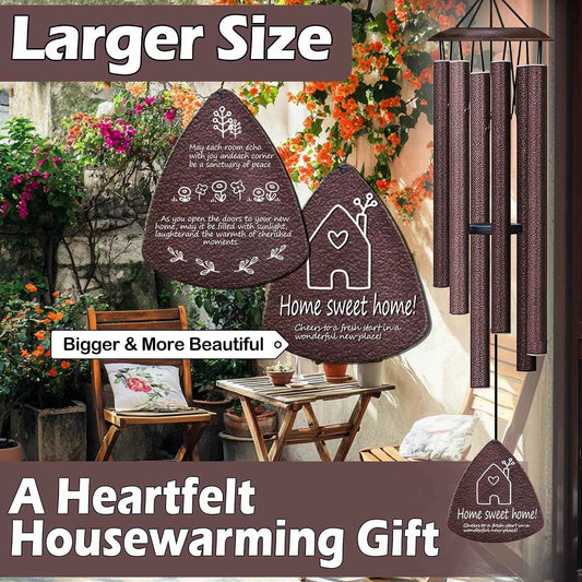 Housewarming Gifts for New Home, Home Sweet Home,House Warming Gift,New Home Gift Ideas,BestGifts for Housewarming,House Warming Gifts for Women or Men,Home Sweet Home,37 Inch Wind Chimes-Bronze