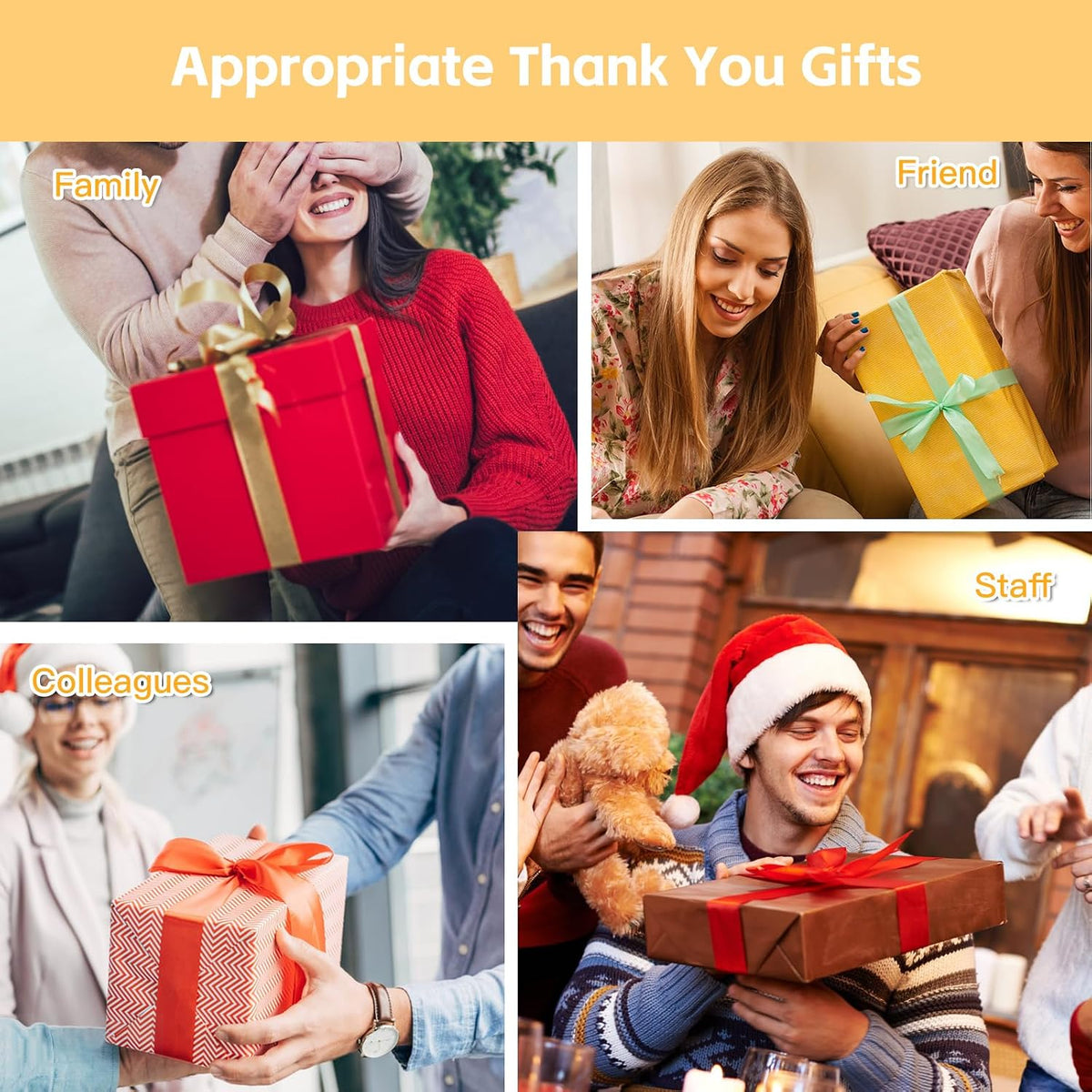 GiftPioneer 6 Set Employee Appreciation Gifts Bulk, Thank You Gifts for Coworker Staff Teacher Nurses, 16 oz Can Shaped Beer Glass Makeup Bag Ballpoint Pen for Women Men (Sometimes)
