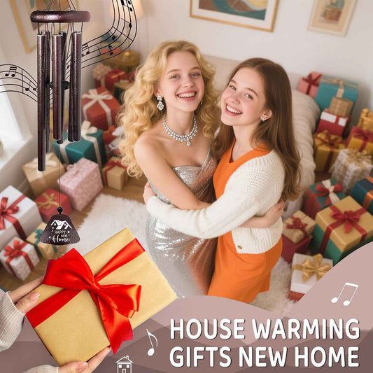 House Warming Gifts New Home Wind Chimes 32", Thoughtful Housewarming Gifts New Home/Apartment, New Home Gift Idea Must Haves for Women Men Friends Homeowner, Home Decor Living Room Wind Chimes