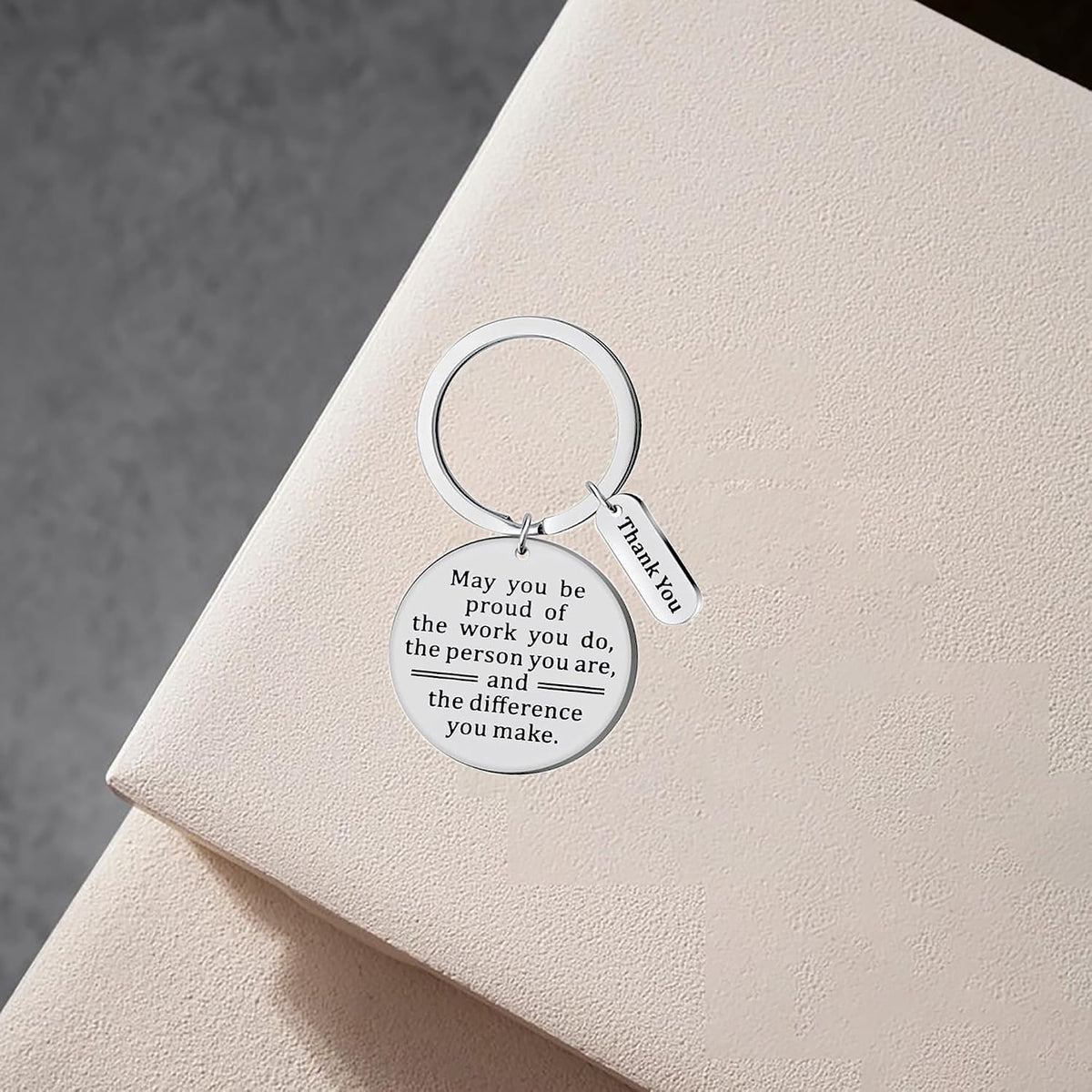 Keychain Employee Appreciation Gifts Thank You for Coworkers Teams Teacher | Volunteers Graduation Keyring Women Men - May you be proud of the work you do,the person you are,and the difference you make.