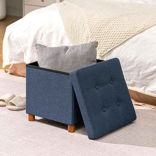 30-Inch Linen Storage Ottoman