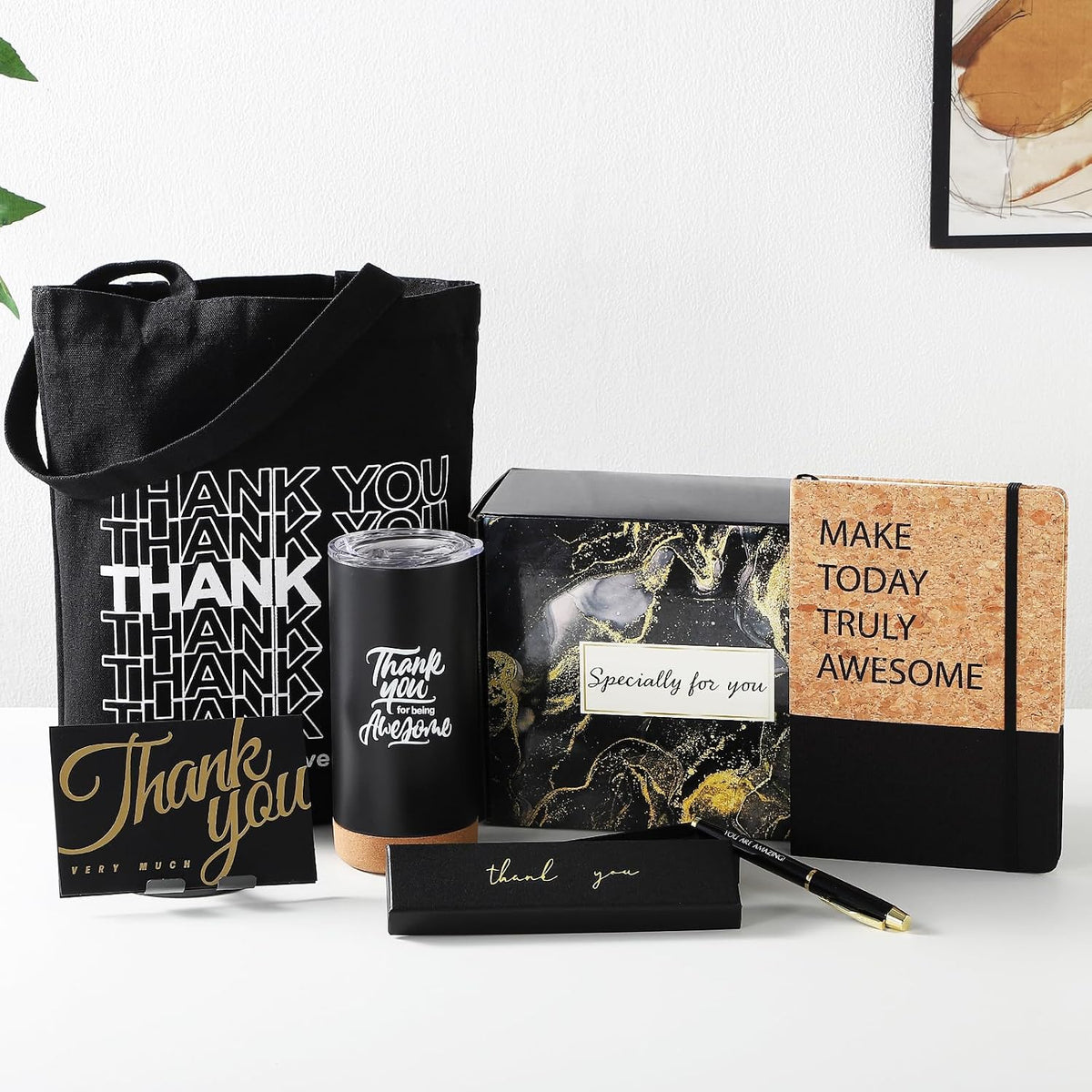 APRBOX Employee Appreciation Gifts Bulk Thank You Gifts with Thank You Cards for Women Men Work Gifts Office Gift Baskets for Social Worker Secretary Teacher Farewell Gift for Coworkers