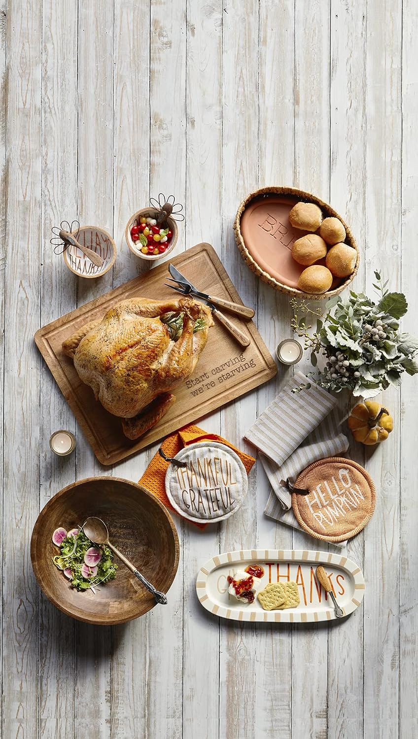 Mud Pie Terracotta Bread Warming Set, Brown, 8 1/2" x 12 1/2" | Terracotta Bread Warming Set, 8.5 X 12.5 Inches, For Warming And Presenting Bread At The Table