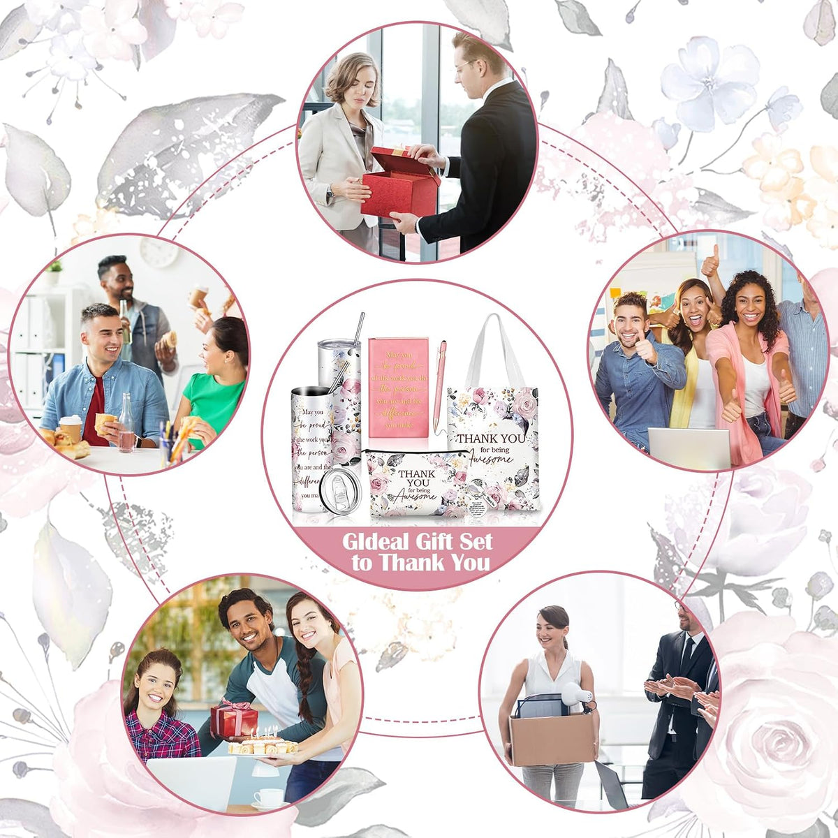 Wiwiqing 6 Pcs Employee Appreciation Gifts for Women, Chic Style