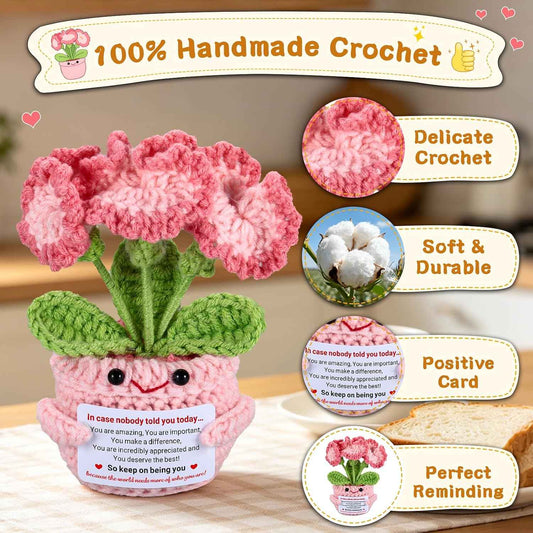NUBARKO Thank You Appreciation Gifts for Women Men Friends Coworkers Inspirational Gift Ideas Get Well Soon Feel Better Gifts Crochet for Women Men Birthday Gift Ideas