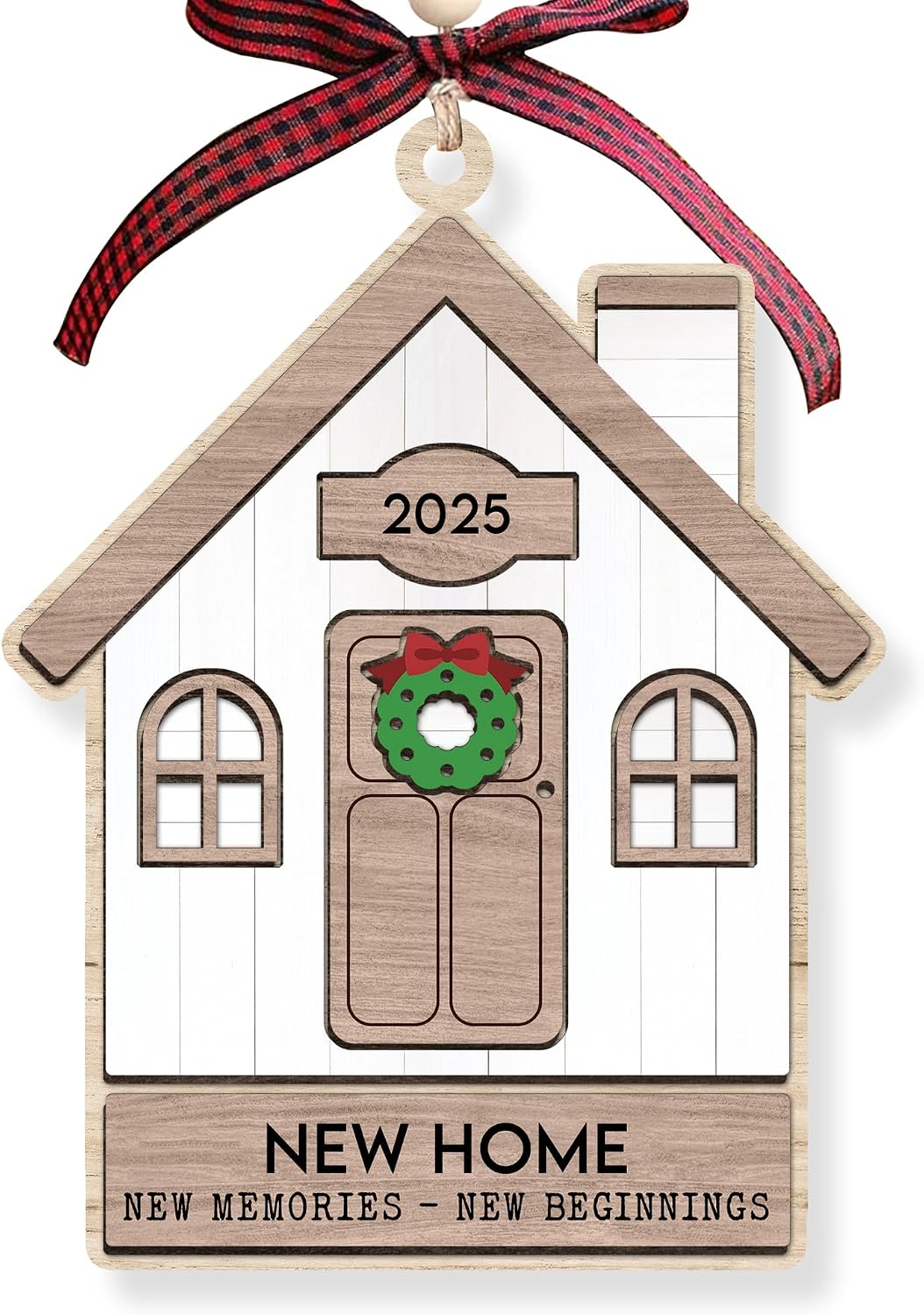 House Warming Gifts New Home - Housewarming Gifts for New House - Housewarming Gift Presents for Women, Couple - New House New Beginning -New House Owners Gift Ideas - Wooden Home Ornament 2025