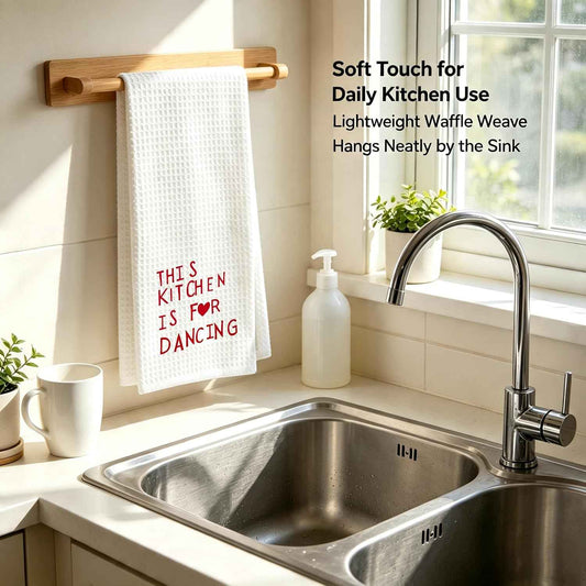 This Kitchen is for Dancing Kitchen Towel 16×24 Inches | Fun & Cute Hand Towels, Ideal Hostess Gifts, Decorative