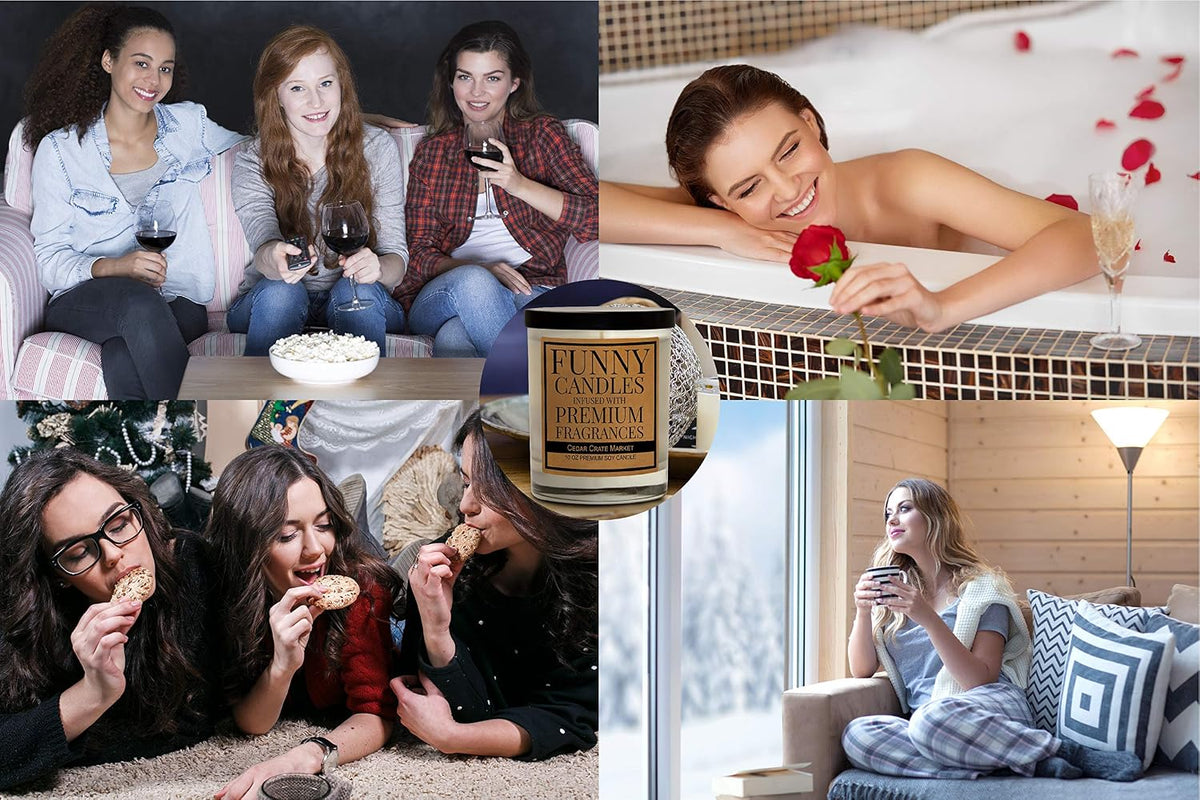 Cedar Crate Market - Funny Housewarming Gifts for Women, Men, Couple, Unique New Home Owner Gift Ideas, House Warming Gifts New Home Best Friend, Presents for Apartment, Made in USA