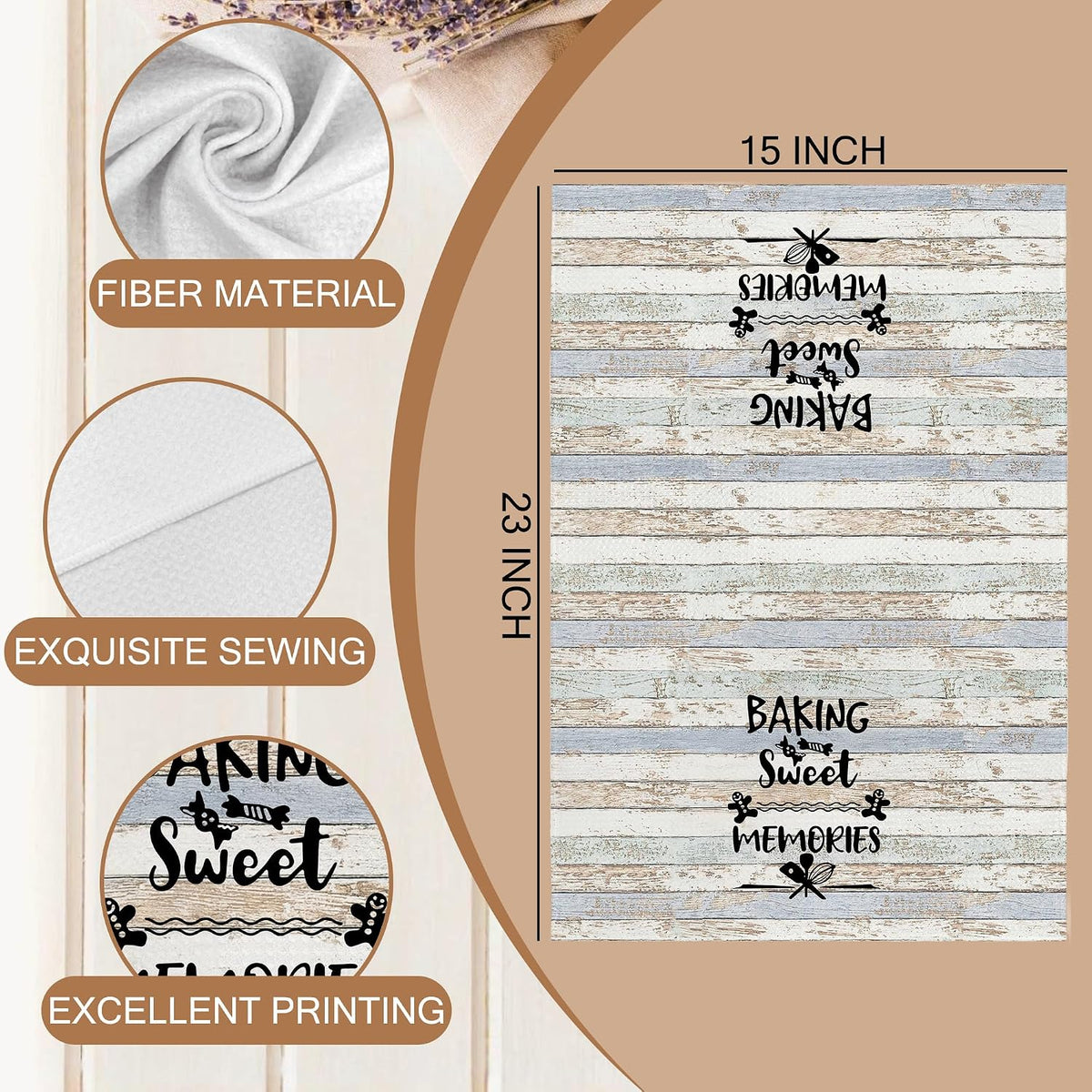 Funny Kitchen Baking Towels, Housewarming Gifts New Home Kitchen Towel Decorative Set, Hostess Gift for Women, Funny Hand Dish Tea Towels, Family Reunion Gifts