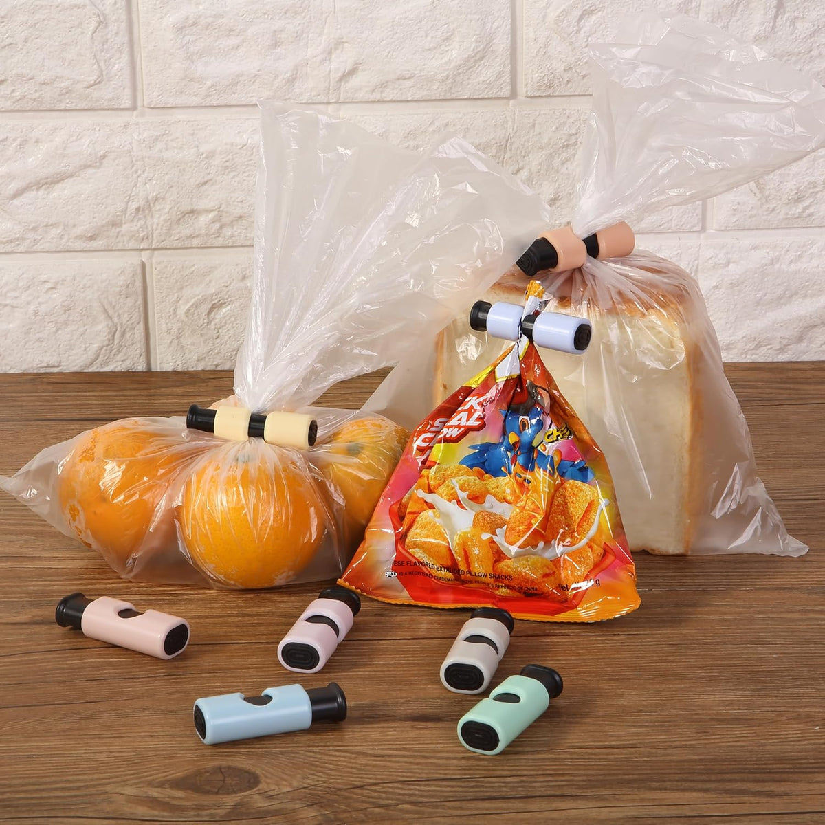 Mr. Pen- Squeeze and Lock Bread Bag Clips, 2.4 Inch, 8 Pack