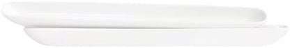 Olive Plate Cracker Cookies Tray, Set of 2 Porcelain Olive Canoe