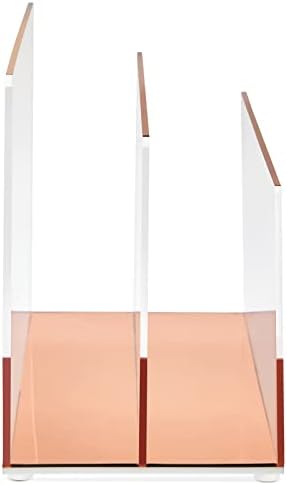 Okuna Outpost Clear Acrylic File Folder Organizer - Two-Section File
