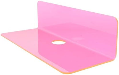VILLCASE 2pcs Acrylic Wall Mounted Floating Shelf Keys and Small