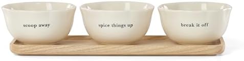 kate spade new york What a Treat Dip Bowls with Tray, Set of 3