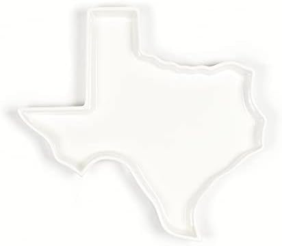 Texas Shaped Baking Dish, 13 Inch Porcelain State Platter